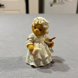 Cherished Teddies Bear in Cream and Tan Outfit